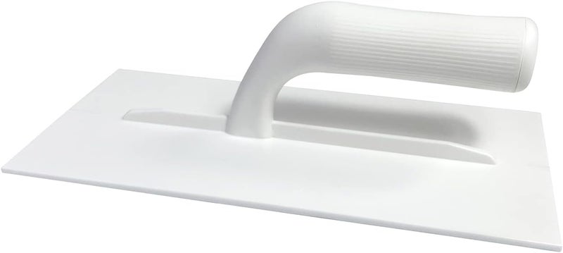Hanroy Plastic Trowel with Comfortable Grip Handle, Includes 4.7" x 10.6'' White Finishing Trowels, Lightweight Mounting, Square End, Suitable for Scrape,Plastering and Paint Walls(D2712) - Image 1